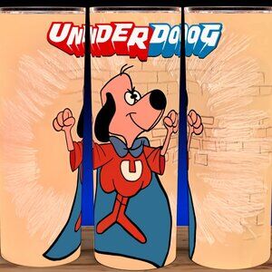 Underdog Cartoon Superhero Cup Mug Tumbler 20oz